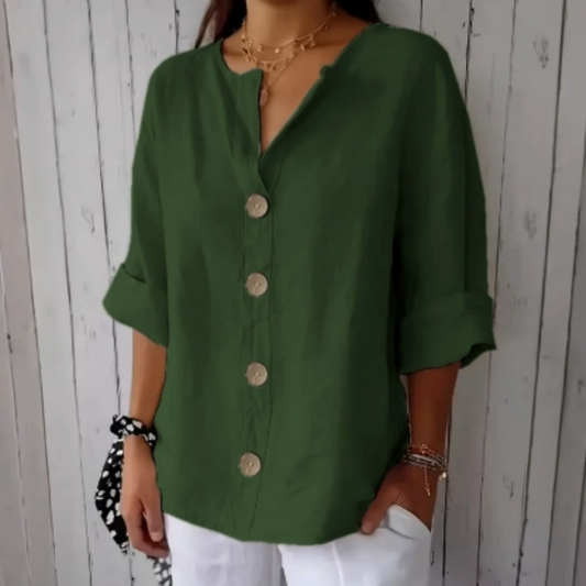 🎁2026 New Arrivals 50% OFF💥Women's Loose Fashion Button Top