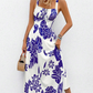 ⏳Limited-time 50% off⏰Women's Floral Print Spaghetti Strap Dress🌿👗