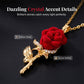 🌹 50% OFF NOW! 💎 Elegant Red Rose Pendant Necklace – Delicate Design, Hypoallergenic & Perfect for Everyday Elegance or Gifting ✨