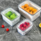 🎁2026 New Arrivals 50% OFF💥3-Pack Berry Keeper for Fridge | Fruit Containers with Drain Tray | Keeps Produce Dry & Fresh Longer