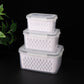 🎁2026 New Arrivals 50% OFF💥3-Pack Berry Keeper for Fridge | Fruit Containers with Drain Tray | Keeps Produce Dry & Fresh Longer