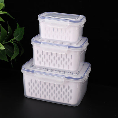 🎁2026 New Arrivals 50% OFF💥3-Pack Berry Keeper for Fridge | Fruit Containers with Drain Tray | Keeps Produce Dry & Fresh Longer