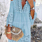 📢📢50% OFF !! ⏰Women's Loose Cotton Linen Embroidered Dress🌸👗