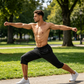🩳50% OFF NOW! 🏃 Men's Quick-Dry Sports Capri Pants – Stretchy & Breathable with Secure Zipper Pockets – Elastic Waist & Versatile Fit 🧘‍♂️