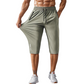 🩳50% OFF NOW! 🏃 Men's Quick-Dry Sports Capri Pants – Stretchy & Breathable with Secure Zipper Pockets – Elastic Waist & Versatile Fit 🧘‍♂️