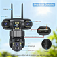 🎁2026 New Arrivals 50% OFF💥6K 9MP Outdoor Wi-Fi Security Camera | 10x Zoom, 3 Lenses, 360° PTZ | IP66 Waterproof, Color Night Vision, Two-Way Audio, Motion Tracking