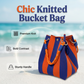 ⏳Limited-time 50% off⏰Striped Knit Bucket Handbag👜