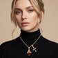 ✝️50% OFF✨ Gold Faith Double Pendant | Adjustable Chain · Exquisite Craftsmanship · Sacred Elegance · A Meaningful Gift