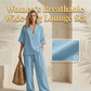 🎁2026 New Arrivals 50% OFF💥Women's Casual V-Neck Top and Wide-Leg Pants Set