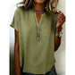 🎁2026 New Arrivals 50% OFF💥Women's Casual V-Neck Short Sleeve Top