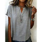 🎁2026 New Arrivals 50% OFF💥Women's Casual V-Neck Short Sleeve Top