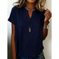 🎁2026 New Arrivals 50% OFF💥Women's Casual V-Neck Short Sleeve Top