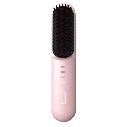 🎁2026 New Arrivals 50% OFF💥Cordless Ceramic Hair Straightening Brush – Salon-quality results anywhere – Fast heating, safe for all hair types & portable – smooth shine without damage 💁‍♀️