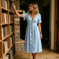 🎁2026 New Arrivals 50% OFF💥Women's Summer V-Neck Button-Down Dress – Lightweight & flowy – Perfect for beach, brunch or casual days – easy, breezy style 🌸✨