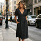 🎁2026 New Arrivals 50% OFF💥Women's Summer V-Neck Button-Down Dress – Lightweight & flowy – Perfect for beach, brunch or casual days – easy, breezy style 🌸✨