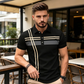🎁2026 New Arrivals 50% OFF💥Men's Striped Short Sleeve Collared Top🌿