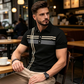 🎁2026 New Arrivals 50% OFF💥Men's Striped Short Sleeve Collared Top🌿