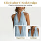 🎁2026 New Arrivals 50% OFF💥Women's Summer Halter Neck V-Neck Maxi Dress