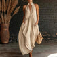 🎁2026 New Arrivals 50% OFF💥Women's Summer Halter Neck V-Neck Maxi Dress