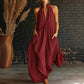 🎁2026 New Arrivals 50% OFF💥Women's Summer Halter Neck V-Neck Maxi Dress