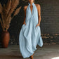 🎁2026 New Arrivals 50% OFF💥Women's Summer Halter Neck V-Neck Maxi Dress