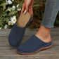 🎁2026 New Arrivals 50% OFF💥 Women's Perforated Slip-On Platform Mules