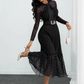 🎁2026 New Arrivals 50% OFF💥Polka Dot Midi Dress – Tie-Neck, A-Line, Elegant ✨