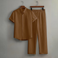 👔 LIMITED-TIME 50% OFF! ✨ Men's Textured 2-Piece Set – Shirt & Pants, Breathable, Coordinated 🧳
