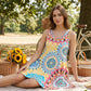 🎁2026 New Arrivals 50% OFF💥Casual Sleeveless A-Line Printed Summer Dress
