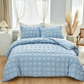🛌✨ 3-Piece Pintuck Textured Duvet Cover Set – Sophisticated Elegance, Coordinated Look, Easy Care 🍃
