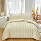 🛌✨ 3-Piece Pintuck Textured Duvet Cover Set – Sophisticated Elegance, Coordinated Look, Easy Care 🍃