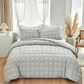 🛌✨ 3-Piece Pintuck Textured Duvet Cover Set – Sophisticated Elegance, Coordinated Look, Easy Care 🍃