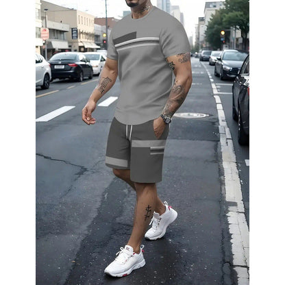 🎁2026 New Arrivals 50% OFF💥Men's 2-Piece Set – Color Block, 6 Colors, S-5XL, Drawstring 🩳