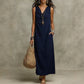 👗 LIMITED-TIME 50% OFF! ✨ Women's Sleeveless Maxi Dress – Cowl Neck, 5 Colors, Pockets 🍁