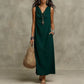 👗 LIMITED-TIME 50% OFF! ✨ Women's Sleeveless Maxi Dress – Cowl Neck, 5 Colors, Pockets 🍁