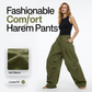 👖 LIMITED-TIME 50% OFF! ✨ Voluminous Lantern Trousers – Pleated, Drawstring Waist, Pockets 🍁