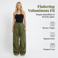 👖 LIMITED-TIME 50% OFF! ✨ Voluminous Lantern Trousers – Pleated, Drawstring Waist, Pockets 🍁