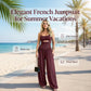 👗 LIMITED-TIME 50% OFF! ✨ Sleeveless Cutout Wide-Leg Jumpsuit with Adjustable Back Tie – Alluring, Flowy, Sophisticated 🌴