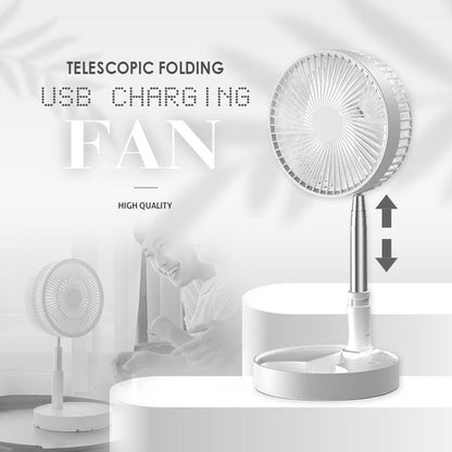 🎁2026 New Arrivals 50% OFF💥Telescopic Folding USB Charging Fan – Adjustable height, quiet operation & portable – perfect for desk, travel or outdoor use 💨