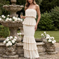 👗 LIMITED-TIME 50% OFF! 💫 Women's Strapless Tiered Ruffle Smocked Dress – Elegant, Flattering, Versatile Occasion Wear ✨