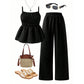 🎁2026 New Arrivals 50% OFF💥Women's Casual Cami Top & Wide-Leg Pants Set – Flowy & breathable – Perfect for summer, beach or casual chic – stylish and lightweight 🌸✨