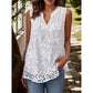 📢📢50% OFF⏰Women’s Chic Floral Lace Sleeveless Shirt