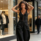 🎁2026 New Arrivals 50% OFF💥Women's Denim Jumpsuit – Sleeveless, V-Neck, Wide-Leg 💫