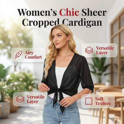 🎁2026 New Arrivals 50% OFF💥Women's Chiffon Tie-Front Top – Summer Layering Essential 🍃