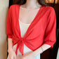 🎁2026 New Arrivals 50% OFF💥Women's Chiffon Tie-Front Top – Summer Layering Essential 🍃