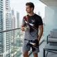 🎁2026 New Arrivals 50% OFF💥Men's Abstract Print T-Shirt and Shorts Set