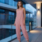 🎁2026 New Arrivals 50% OFF💥Women's Casual Striped Spaghetti Strap Jumpsuit