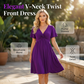 🎁2026 New Arrivals 50% OFF💥Elegant V-Neck Twist Front Dress with Pockets – Flattering ruched waist, breathable & flowy – perfect for work, weddings or date nights – chic and functional 💃