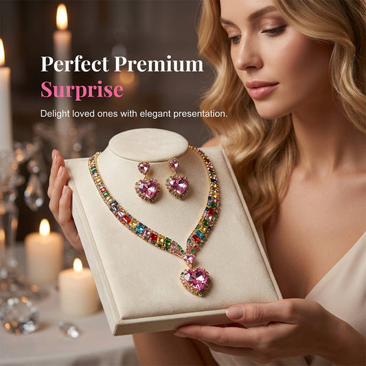 🎁2026 New Arrivals 50% OFF💥Sparkling Heart Jewelry Set – Necklace & earrings, lightweight & elegant. A timeless gift for her. 💖🎁