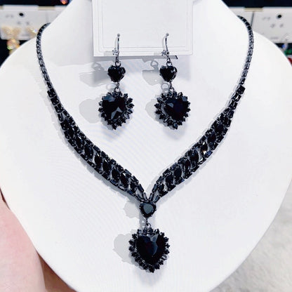 🎁2026 New Arrivals 50% OFF💥Sparkling Heart Jewelry Set – Necklace & earrings, lightweight & elegant. A timeless gift for her. 💖🎁